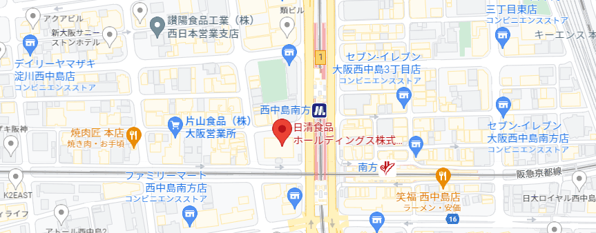 西日本支店の地図